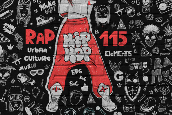 Download Hip-hop  - Musical Rap Elements - Premium Resources